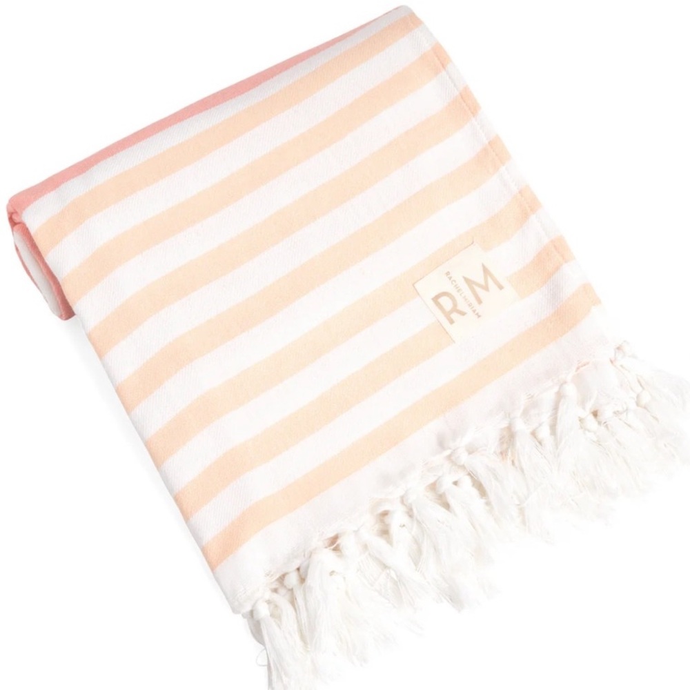 NWT Rachel Miriam Beach Towel - Peach